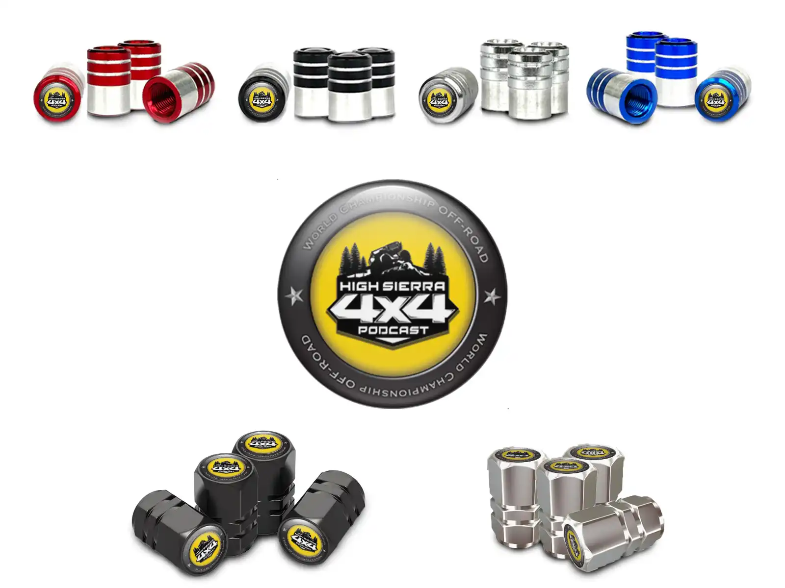 Wheel Valve Covers for Bicycle Domed Design